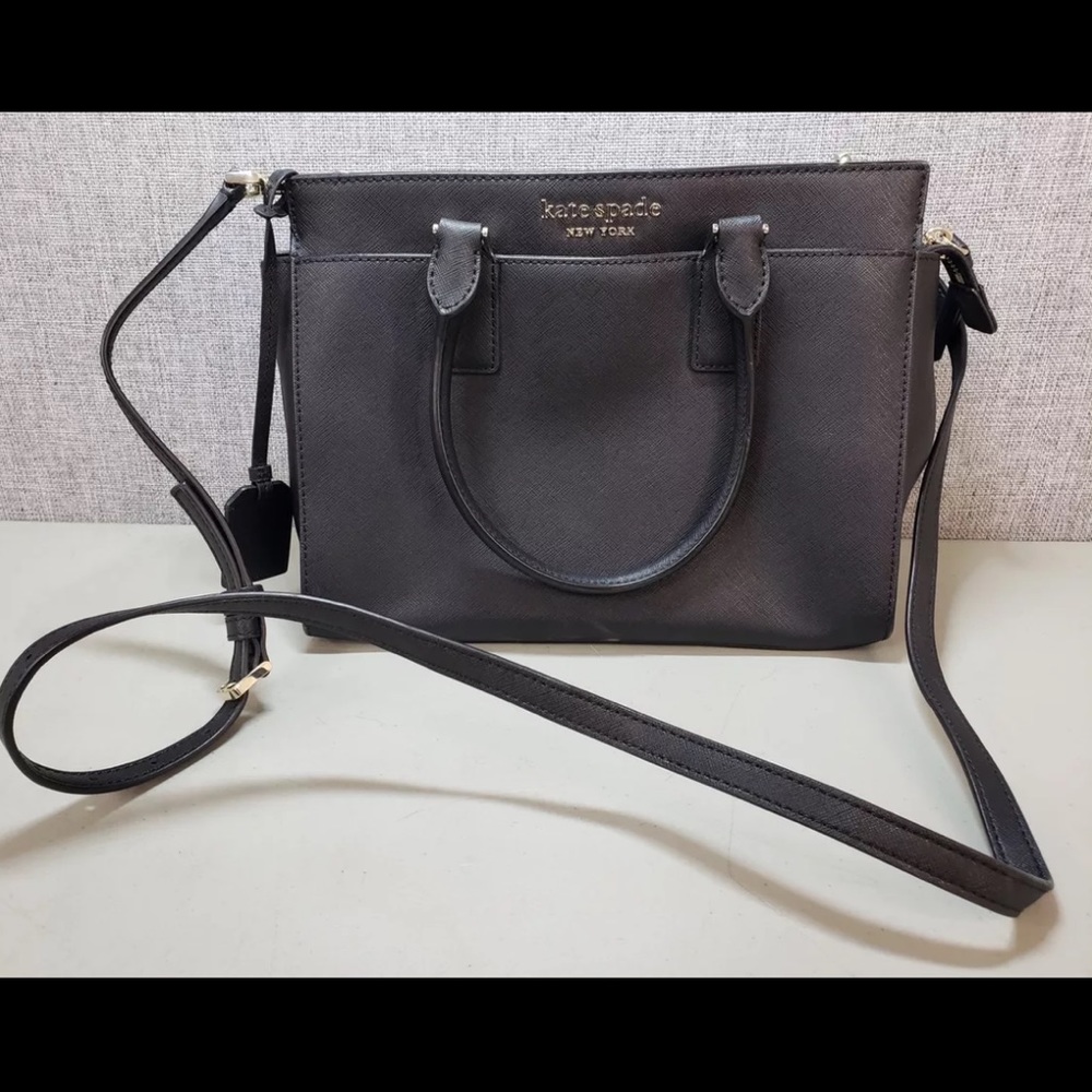 Kate Spade NY Black Leather Satchel/Top Handle Bag